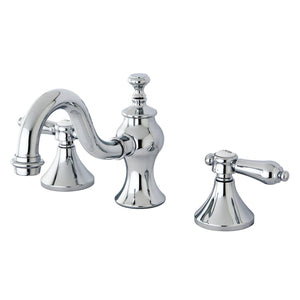 Bel-Air Two-Handle 3-Hole Deck Mount Widespread Bathroom Faucet with Brass Pop-Up