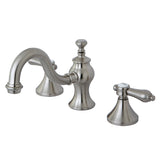 Bel-Air Two-Handle 3-Hole Deck Mount Widespread Bathroom Faucet with Brass Pop-Up