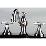 Essex Two-Handle 3-Hole Deck Mount Widespread Bathroom Faucet with Brass Pop-Up Drain