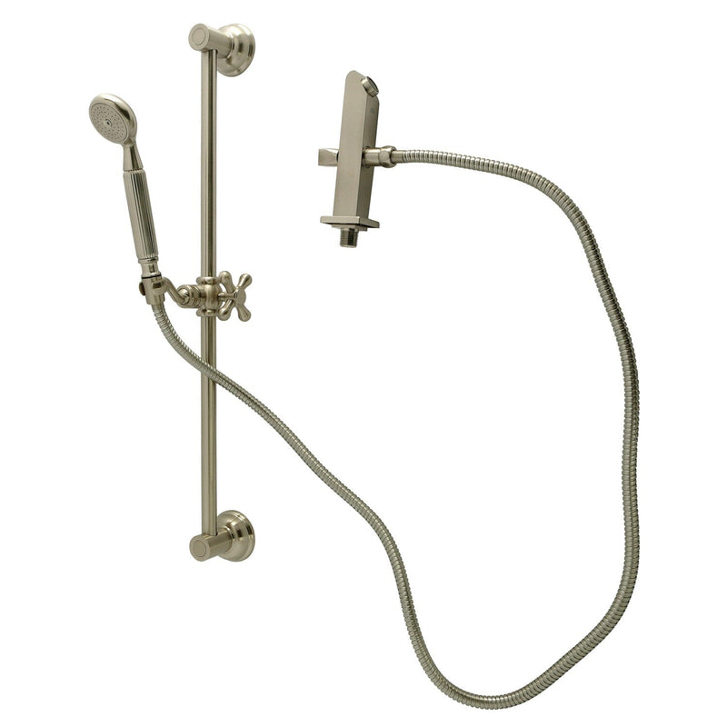 Made to Match Shower System with Slide/Grab Bar and Hand Shower