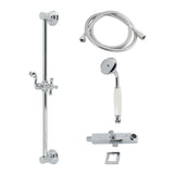 Made to Match Shower System with Slide/Grab Bar and Hand Shower