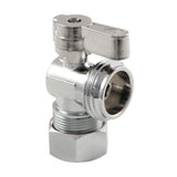 5/8-Inch O.D. Comp x 3/4-Inch Hose Thread Quarter-Turn Angle Shut-Off Valve
