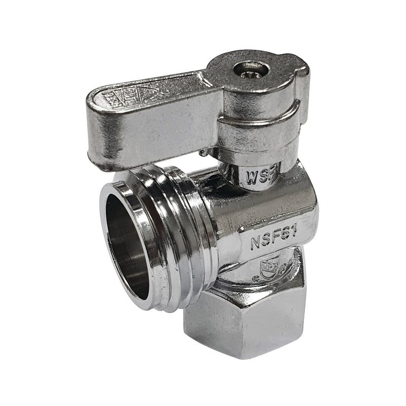 1/2-Inch FIP x 3/4-Inch Hose Thread Quarter-Turn Angle Shut-Off Valve, for Washing Machine