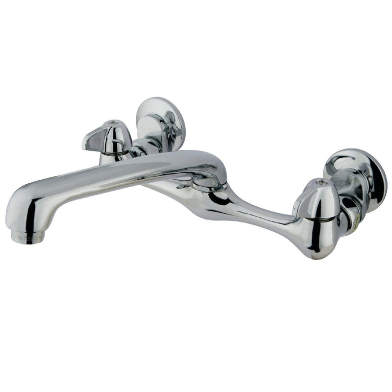 Proseal Double-Handle 2-Hole Wall-Mount Bridge Kitchen Faucet