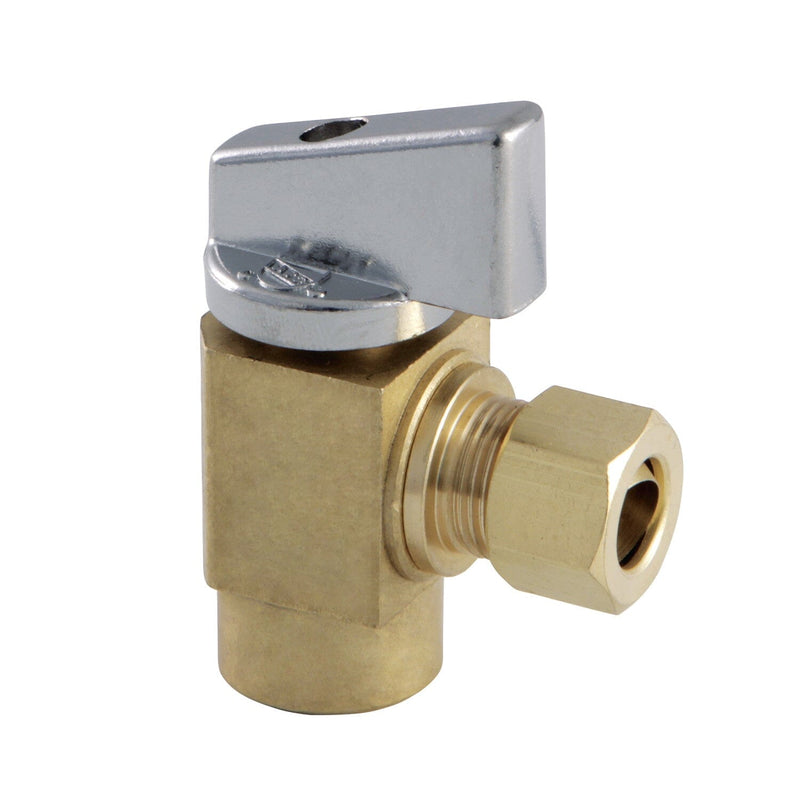 Columbia 3/8-Inch FIP x 3/8-Inch O.D. Comp Quarter-Turn Angle Shut-Off Valve