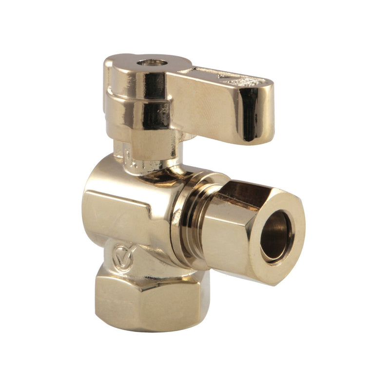3/8-Inch FIP x 3/8-Inch O.D. Comp Quarter-Turn Angle Shut-Off Valve