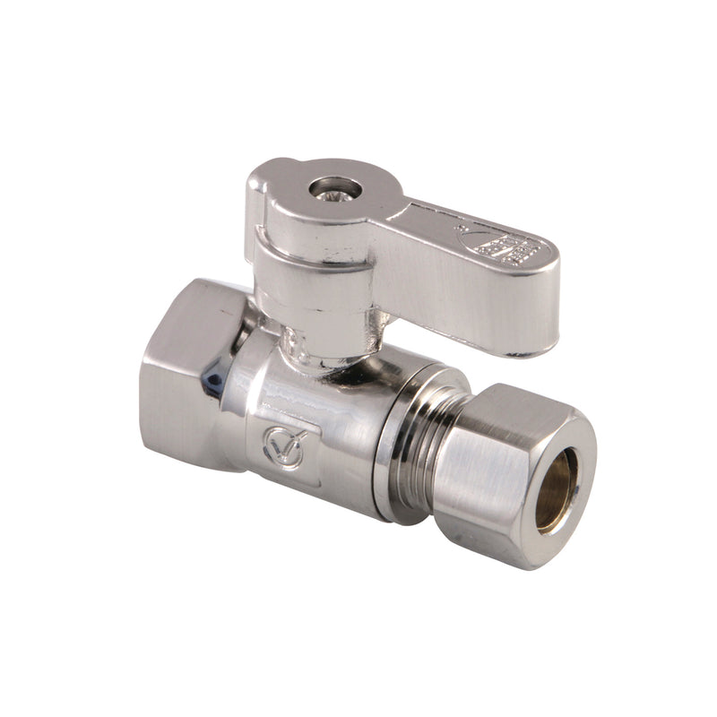 3/8-Inch FIP x 3/8-Inch O.D. Comp Quarter-Turn Straight Shut-Off Valve
