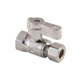 3/8-Inch FIP x 3/8-Inch O.D. Comp Quarter-Turn Straight Shut-Off Valve