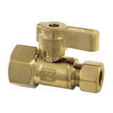 1/2-Inch FIP x 3/8-Inch O.D. Comp Quarter-Turn Straight Shut-Off Valve