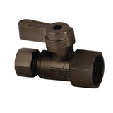 1/2-Inch FIP x 3/8-Inch O.D. Comp Quarter-Turn Straight Shut-Off Valve