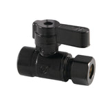 1/2-Inch Sweat x 3/8-Inch O.D. Comp Quarter-Turn Straight Shut-Off Valve