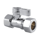 1/2-Inch FIP x 5/8-Inch O.D. Comp Quarter-Turn Straight Shut-Off Valve