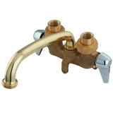 Double-Handle 3-Hole Deck Mount Laundry Faucet