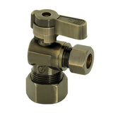 Baseline 5/8-Inch O.D. Comp x 3/8-Inch O.D. Comp Quarter-Turn Angle Shut-Off Valve