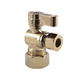 Baseline 5/8-Inch O.D. Comp x 3/8-Inch O.D. Comp Quarter-Turn Angle Shut-Off Valve