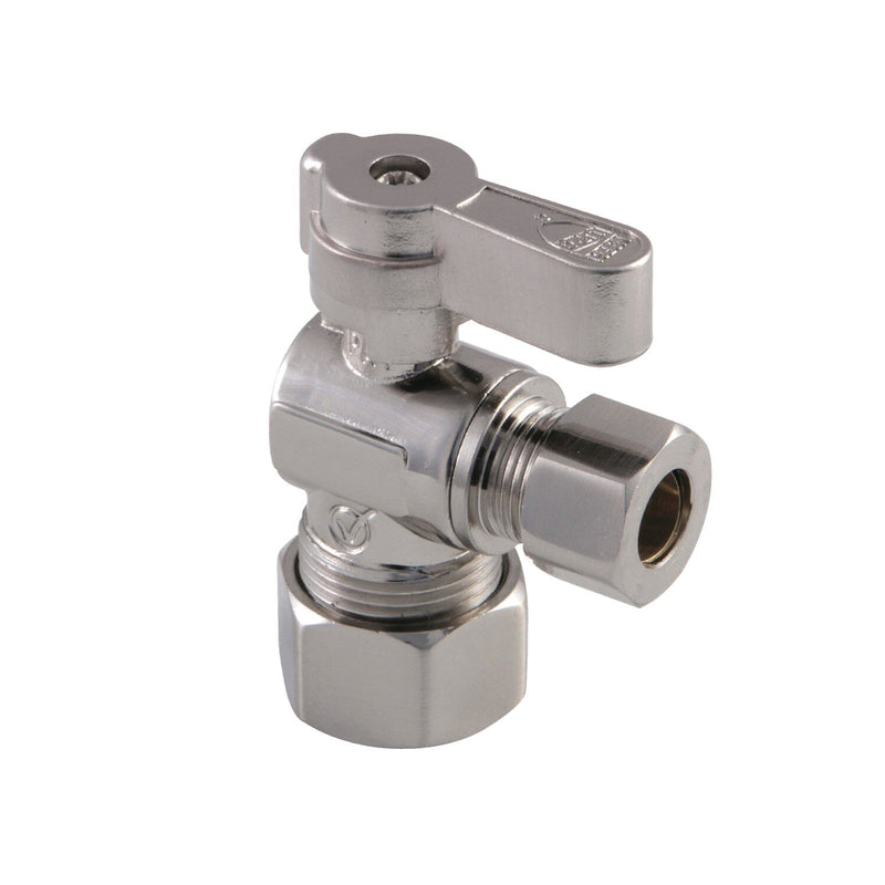 Baseline 5/8-Inch O.D. Comp x 3/8-Inch O.D. Comp Quarter-Turn Angle Shut-Off Valve
