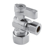 Baseline 5/8-Inch O.D. Comp x 3/8-Inch O.D. Comp Quarter-Turn Angle Shut-Off Valve