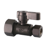 Baseline 5/8-Inch O.D. Comp x 3/8-Inch O.D. Comp Quarter-Turn Straight Shut-Off Valve