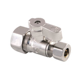Baseline 5/8-Inch O.D. Comp x 3/8-Inch O.D. Comp Quarter-Turn Straight Shut-Off Valve