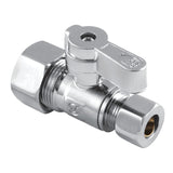 Baseline 5/8-Inch O.D. Comp x 3/8-Inch O.D. Comp Quarter-Turn Straight Shut-Off Valve