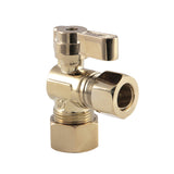 5/8-Inch O.D. Comp x 1/2-Inch O.D. Comp Quarter-Turn Angle Shut-Off Valve