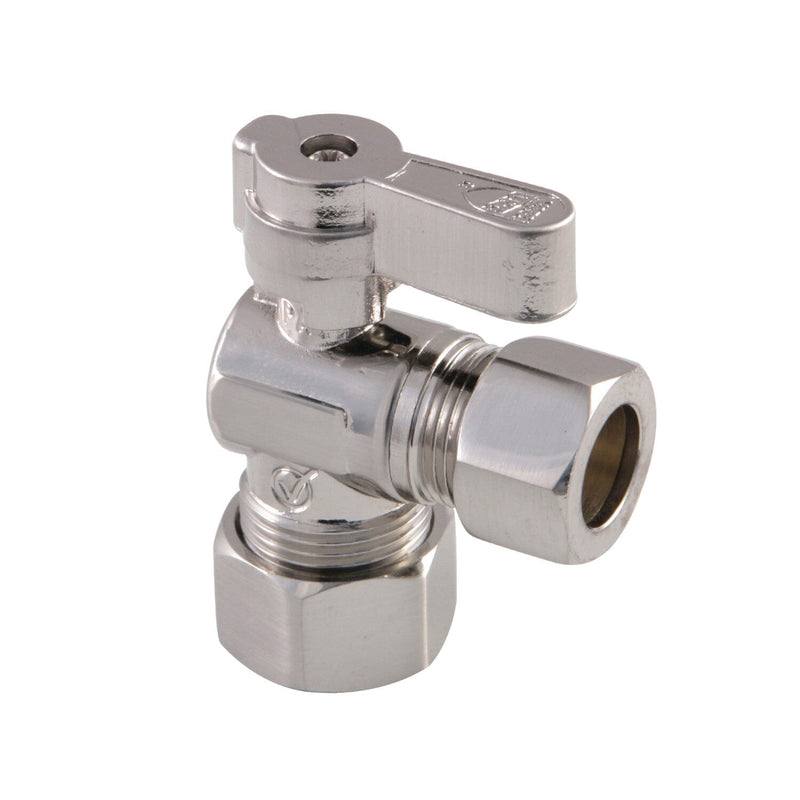 5/8-Inch O.D. Comp x 1/2-Inch O.D. Comp Quarter-Turn Angle Shut-Off Valve
