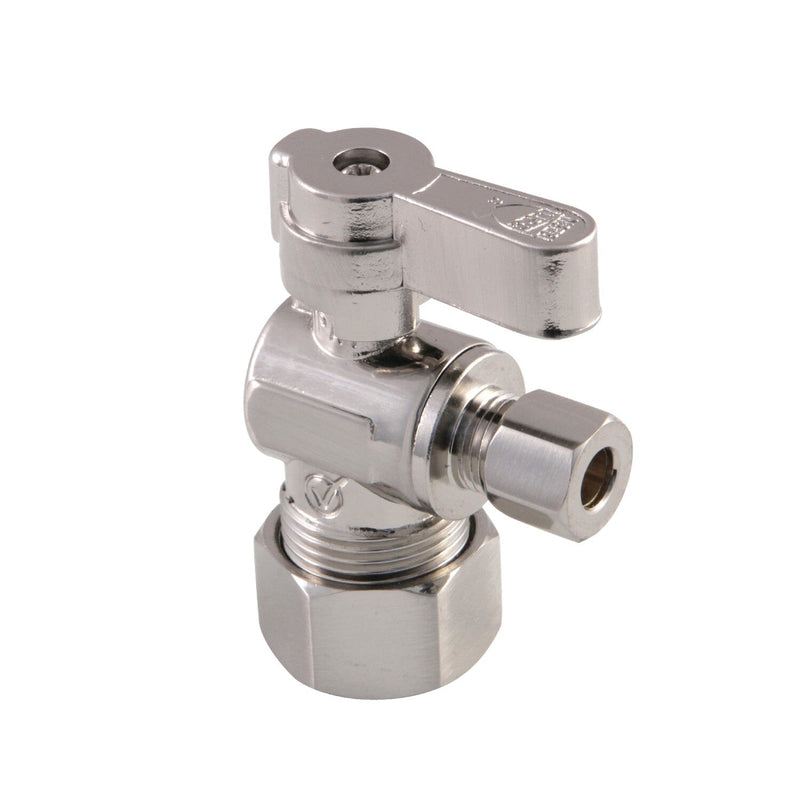 5/8-Inch O.D. Comp x 1/4-Inch O.D. Comp Quarter-Turn Angle Shut-Off Valve