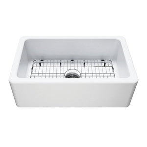 Kaolin 30-Inch Fireclay Farmhouse Kitchen Sink