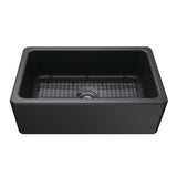 Kaolin 30-Inch Fireclay Farmhouse Kitchen Sink