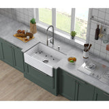 Kaolin 30-Inch Fireclay Farmhouse Kitchen Sink