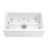 Kaolin 30-Inch Fireclay Farmhouse Kitchen Sink