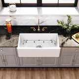 Kaolin 33-Inch Fireclay Farmhouse Kitchen Sink