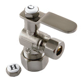Whitaker 5/8-Inch O.D. Comp x 3/8-Inch O.D. Comp Quarter-Turn Angle Shut-Off Valve