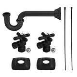Gehry Modern Plumbing Sink Trim Kit with P-Trap