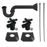 Trapeze Modern Plumbing Sink Trim Kit with P-Trap