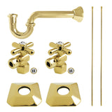 Trapeze Modern Plumbing Sink Trim Kit with P-Trap