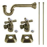 Trapeze Modern Plumbing Sink Trim Kit with P-Trap