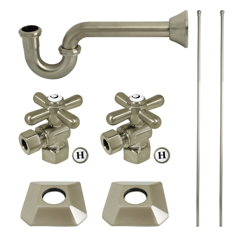 Trapeze Modern Plumbing Sink Trim Kit with P-Trap