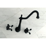 Heritage Two-Handle 3-Hole Wall Mount Roman Tub Faucet