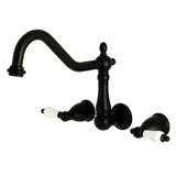 Heritage Two-Handle 3-Hole Wall Mount Tub Faucet