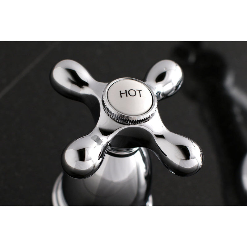 Heritage Two-Handle 3-Hole Wall Mount Roman Tub Faucet