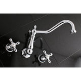 Heritage Two-Handle 3-Hole Wall Mount Roman Tub Faucet