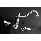Heritage Two-Handle 3-Hole Wall Mount Tub Faucet