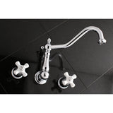 Heritage Two-Handle 3-Hole Wall Mount Roman Tub Faucet