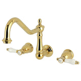 Bel-Air Two-Handle 3-Hole Wall Mount Tub Faucet