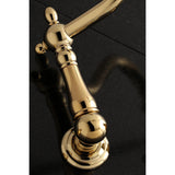 Heritage Two-Handle 3-Hole Wall Mount Tub Faucet