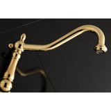 Heritage Two-Handle 3-Hole Wall Mount Tub Faucet