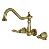 Heritage Two-Handle 3-Hole Wall Mount Roman Tub Faucet