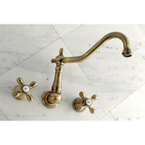 Heritage Two-Handle 3-Hole Wall Mount Roman Tub Faucet