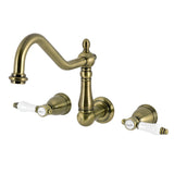 Bel-Air Two-Handle 3-Hole Wall Mount Roman Tub Faucet